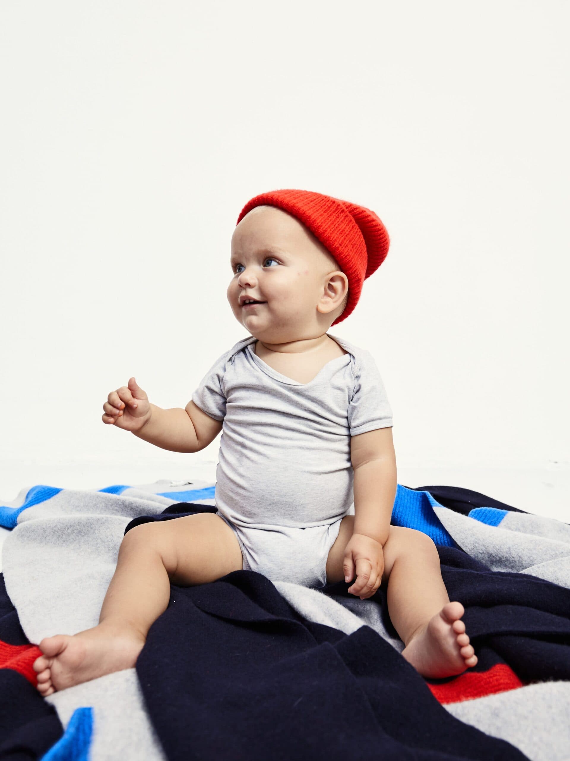 Kids Beanies — Crimson