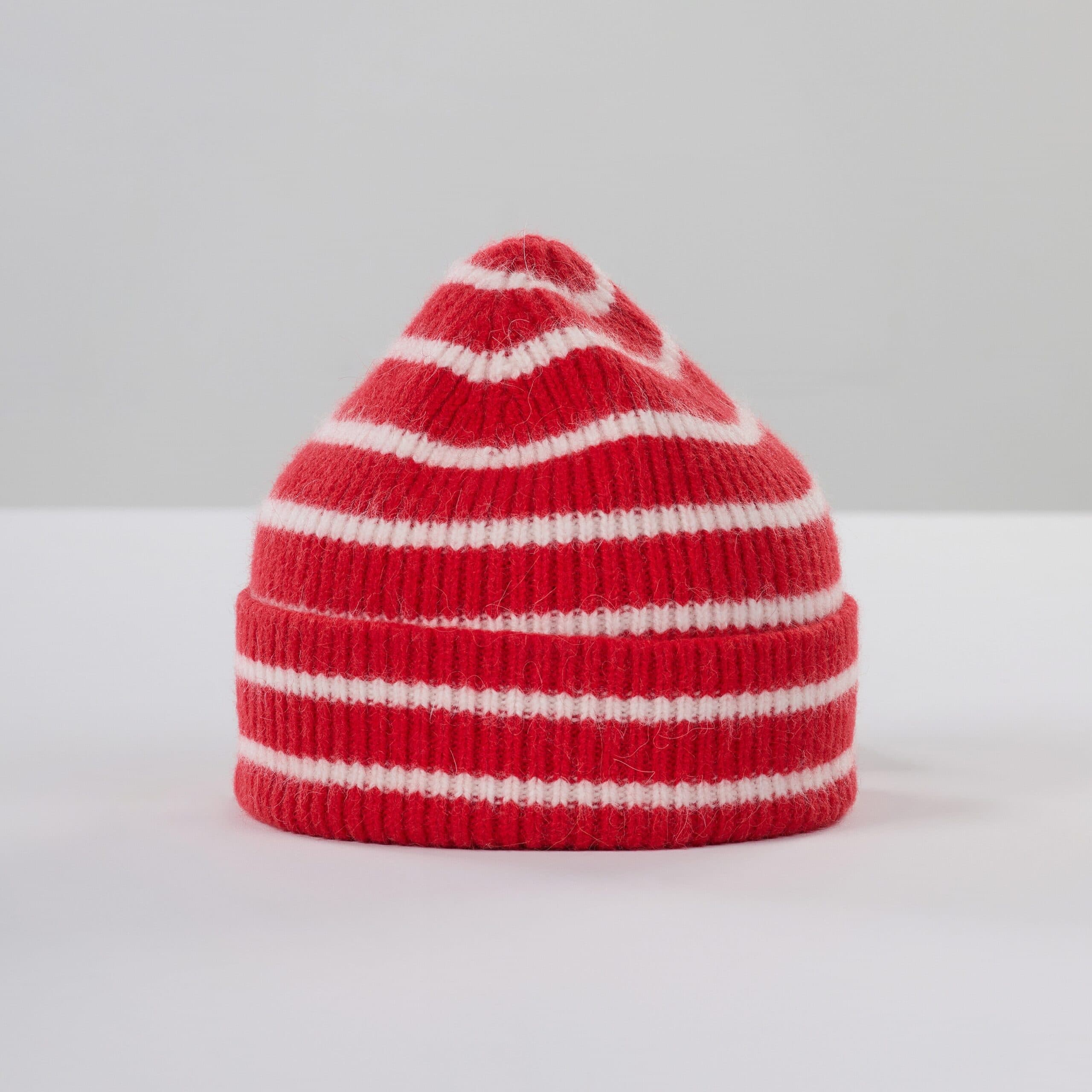 Beanie — Crimson Stripe