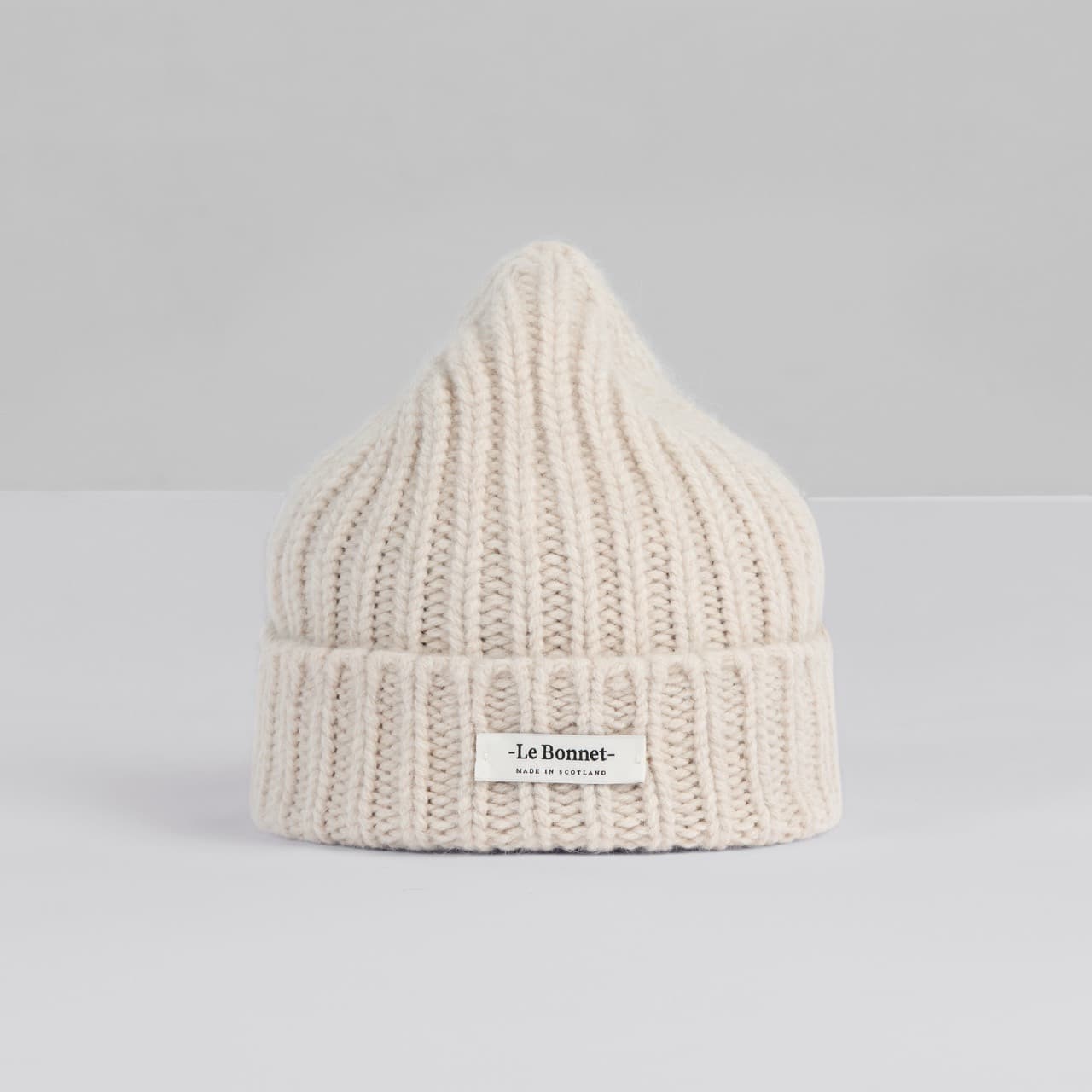 Logo Beanie — Ivory