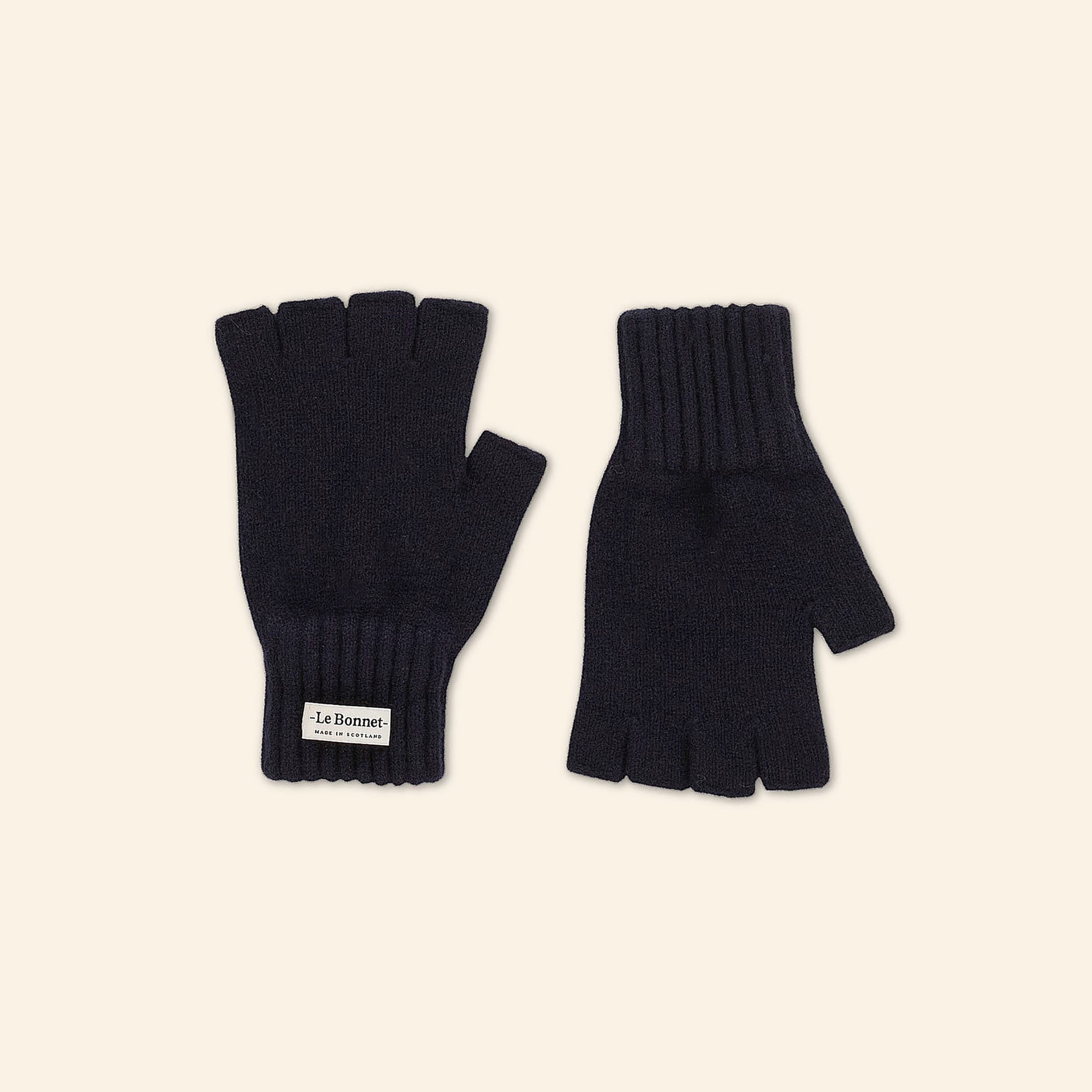 Gloves Fingerless — Midnight