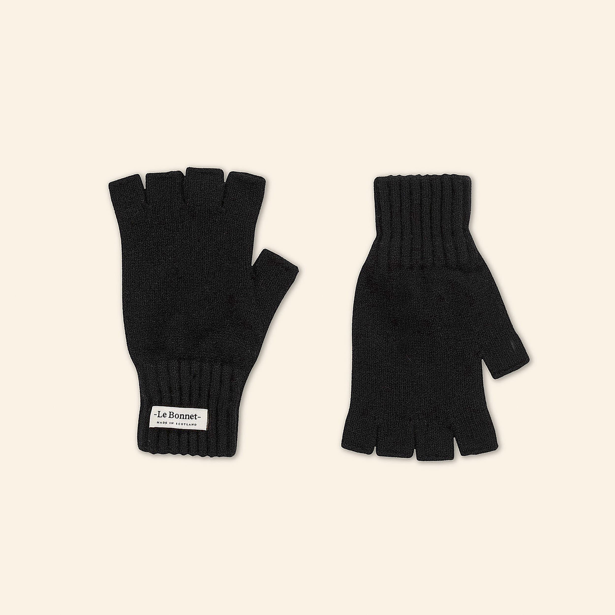 Gloves Fingerless — Onyx