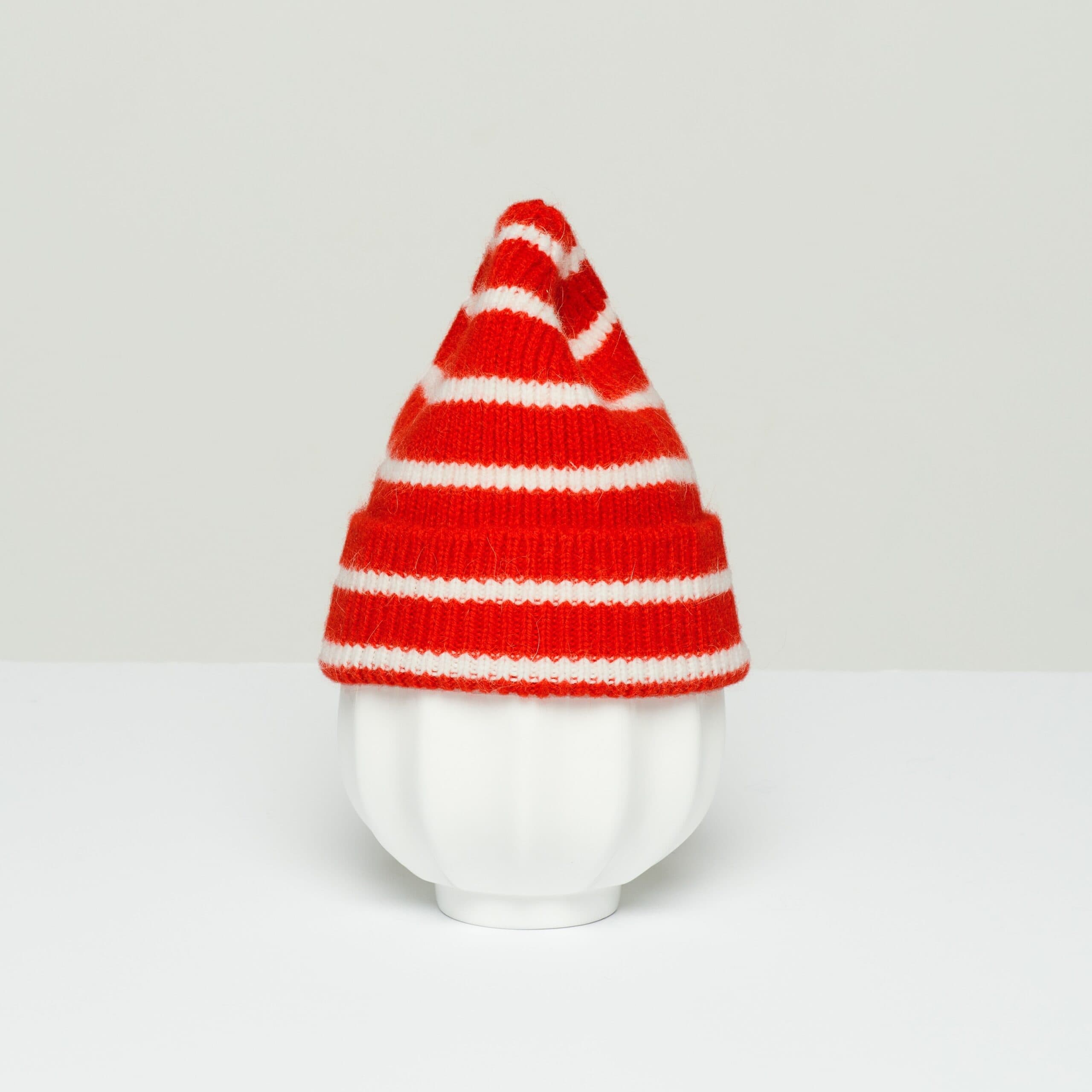 Kids Beanies — Crimson Stripe